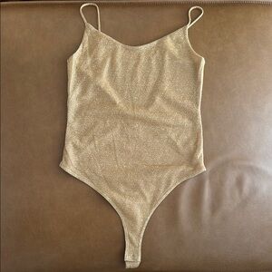 Sparkling Gold Lurex Bodysuit